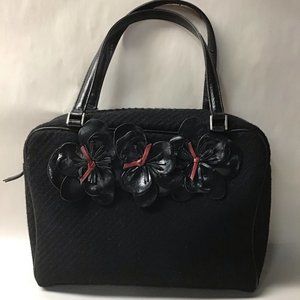 Vintage Kate Spade Tweed with Leather Flowers
